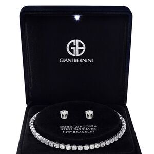 🎉Last deal🎉Cubic Zirconia sterling Silver set✨